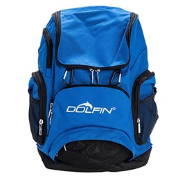 Dolfin Swimwear Large Sports Backpack - Comfort Back, Pockets, and Adjustable Straps