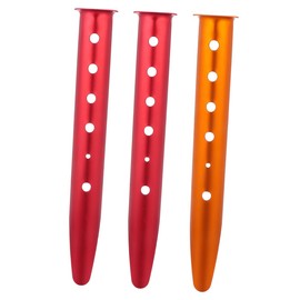 WHAMVOX 3pcs Portable Camping Tent Nail Stakes Durable Ground Pegs for Beach Grass Mud and Snow and Locking Design for Secure Tent Installation