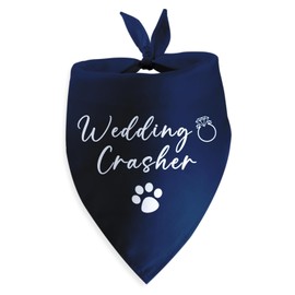 Wedding Crasher Dog Bandana Dog Wedding Bandana Dog Engagement Bandana Party Crashers Wedding Engagement Photo Prop Pet Scarf Accessories for Dog Lovers Gift