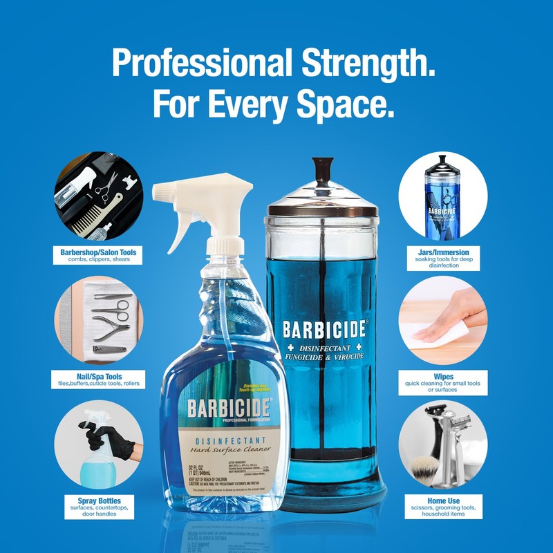 BARBICIDE Half Gallon Disinfectant Concentrate – 1 Pack | EPA-Registered,
