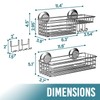 TAILI Rustproof Shower Shelf Bathroom Shelf No Drilling Shower Shelf