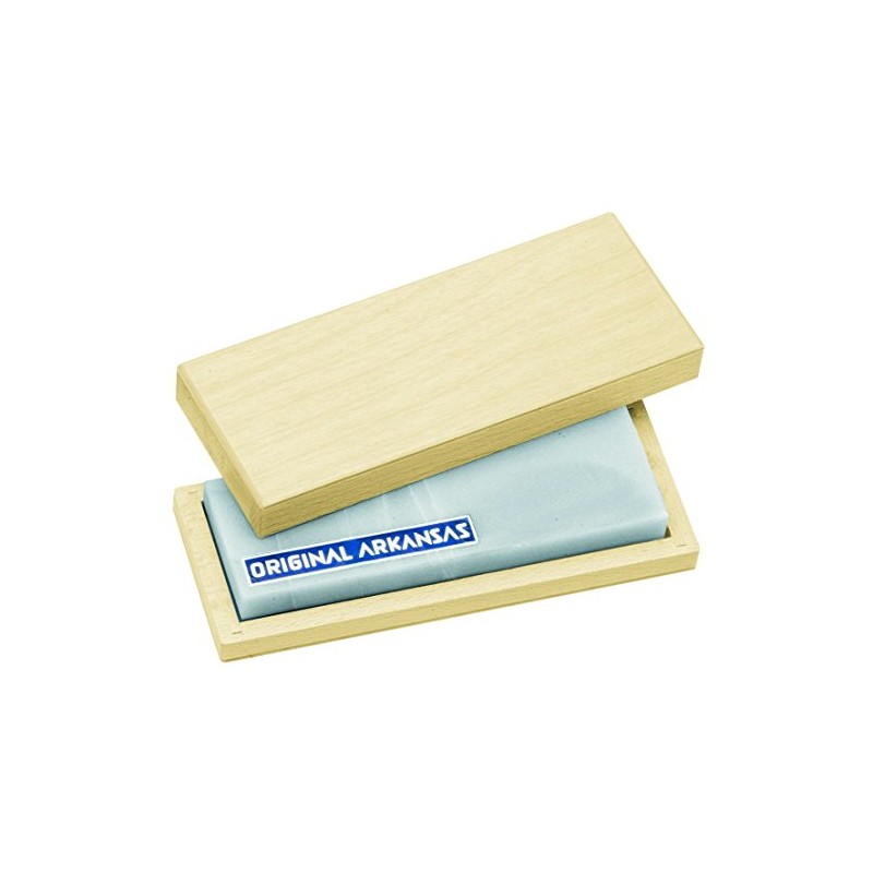Herbertz Genuine Arkansas Stone 10 x 4 cm, in wooden