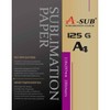 A-SUB Sublimation Paper A4, 210x297mm, 100 Sheets, 125gsm, Compatible with
