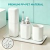 White Travel Toothbrush Case, Portable Plastic Toothbrush Holder with Dustproof
