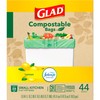 Glad Trash Bags, Kitchen Compost Bags 2.6 Gallon Garbage Bags,