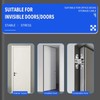 RICHSUM 2-Pcs Cross Hinge，Invisible Hinges，180 Degrees Invisible Folding Door Hinges,Concealed