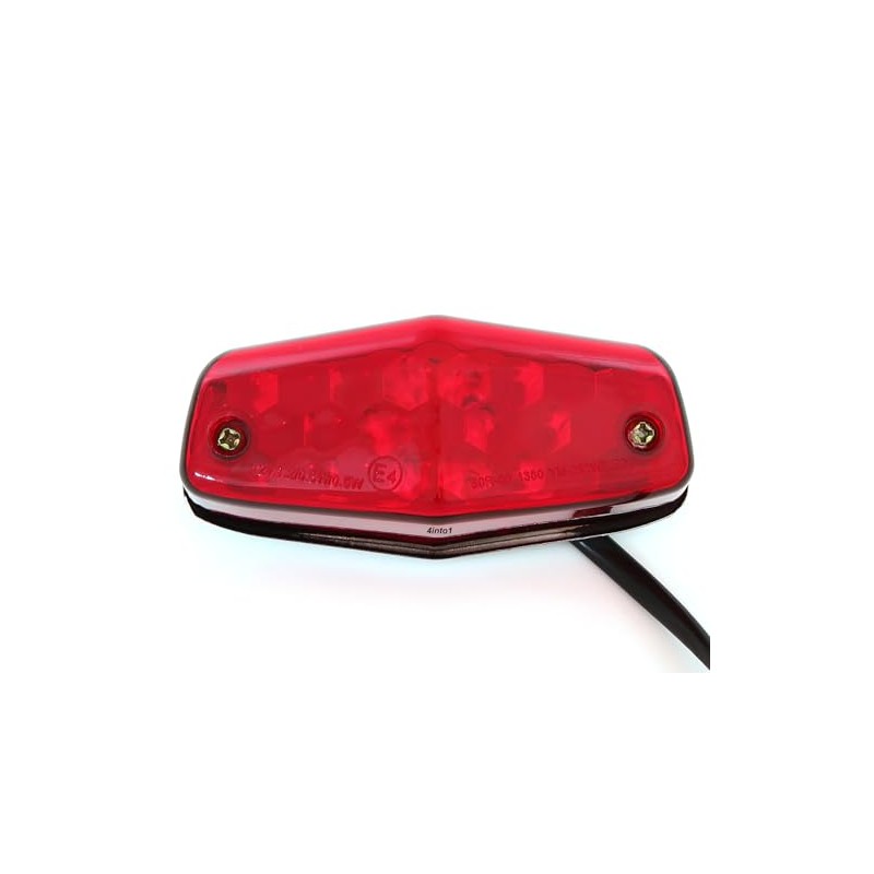 4into1 Lucas Style LED Tail Light - Red - Taillight