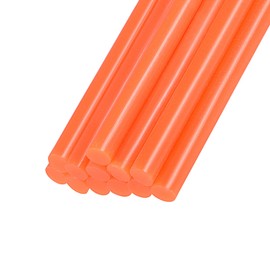 Rebower Hot Melt Glue Sticks Mini Glue Gun Pens [for Arts Crafts Card Making] - 0.27 inches x 4 inches/Orange/Pack of 12