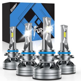 FAHREN 9006 9005 Fog Bulbs, 56000LM 800% New & Bright 6500K with Cooling Fan, 9006 9005 Bulb 360° Adjustable CANbus Ready, Pack of 4