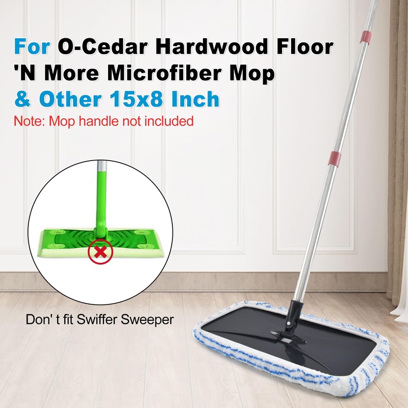 4 Pack Mop Heads Replacements for Ocedar Hardwood Floor 'N