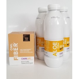 Omnilife aloe beta piña,fibra,kit ,pack 4 sistema digestivo ,original,Aloe