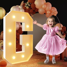 imprsv 3FT Block Marquee Letters, Light Up Letters for Birthday, Baby Shower, Wedding & Engagement Parties, G