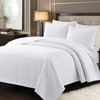 Safonory Quilt Set Full/Queen Size(90"x96", White) - Summer Thin Soft