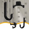 4pcs Storage Shed Hooks for Suncast, Black J and U