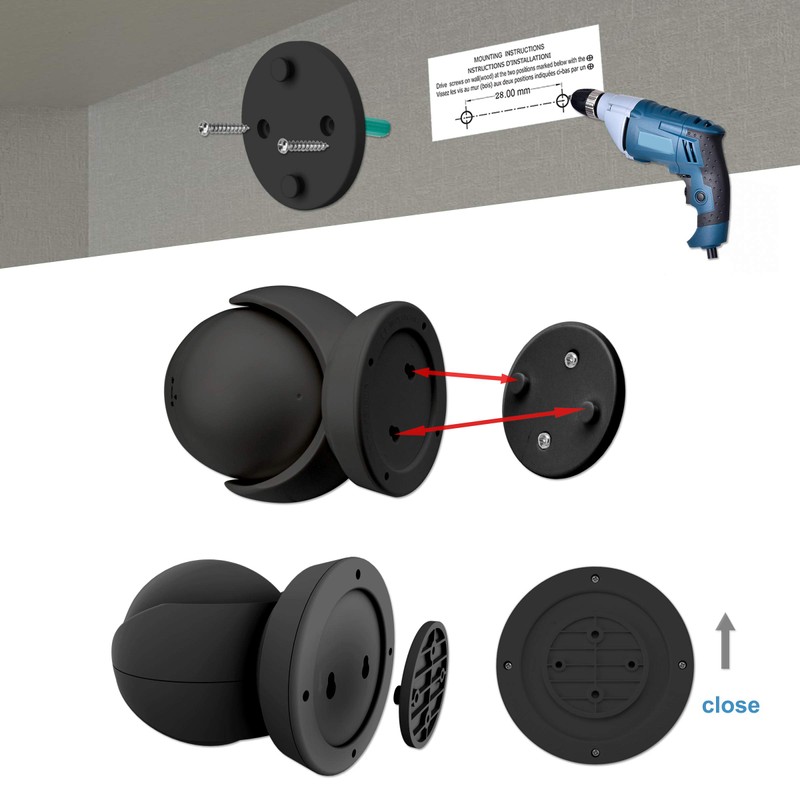 HONWELL Battery Operated Motion Sensor Light Outdoor Wireless Spotlight Waterproof