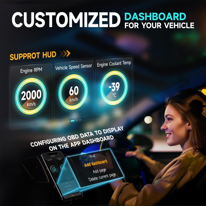 DND Bluetooth OBD2 Scanner - All System Diagnostic Tool for