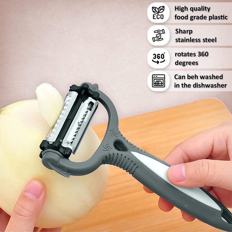 AEX Peeler for Kitchen 3 in 1 Potato Peelers Multifunction