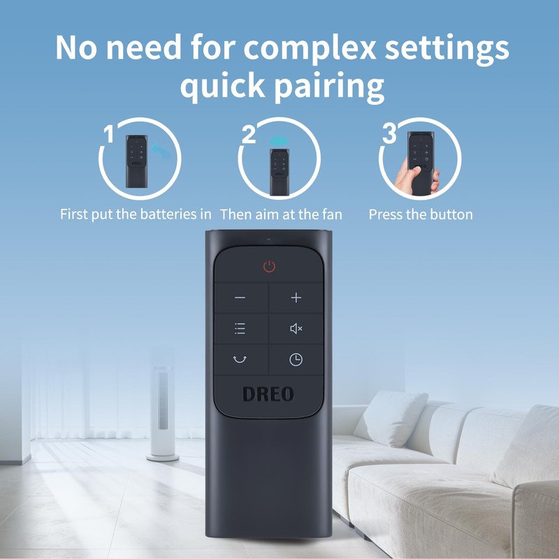 Snrigw Replacement Remote Control for Dreo Tower Fan DR-HPA001 Compatible