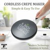 Moss & Stone Cordless Electric Crepe Maker With Auto Power