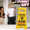 Boxer Gifts Too Busy Ask ChatGPT Novelty Office Desk Sign