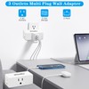 Multi Plug Outlet Extender, 3 Outlets Multi Plug Wall Adapter,
