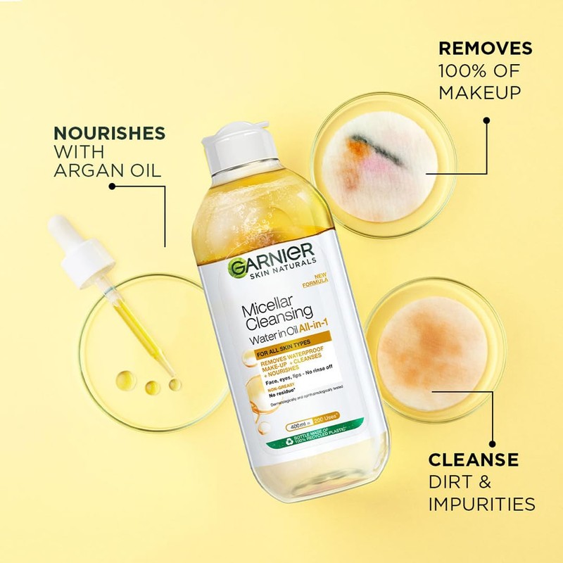 Garnier Skin Naturals, Micellar Oil-Infused Cleansing Water, 400ml