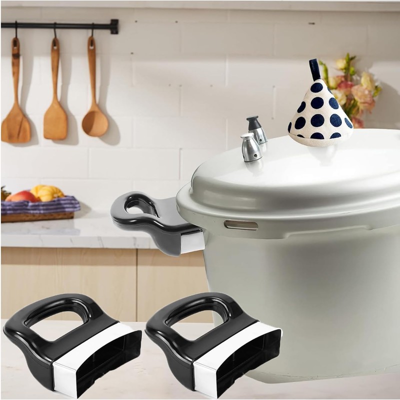 2pcs Replacement Pot Handles, Metal Short Side Handles for Pressure