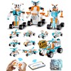 12in1 STEM Robot Building Kit for Kids 5-12+, Remote/APP/Voice Control