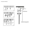 LEDSone Industrial Retro Ceiling Rose 108 mm Pendant Cable Grip