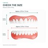Moldable Snap-On Veneers, Upper and Lower False Teeth Set