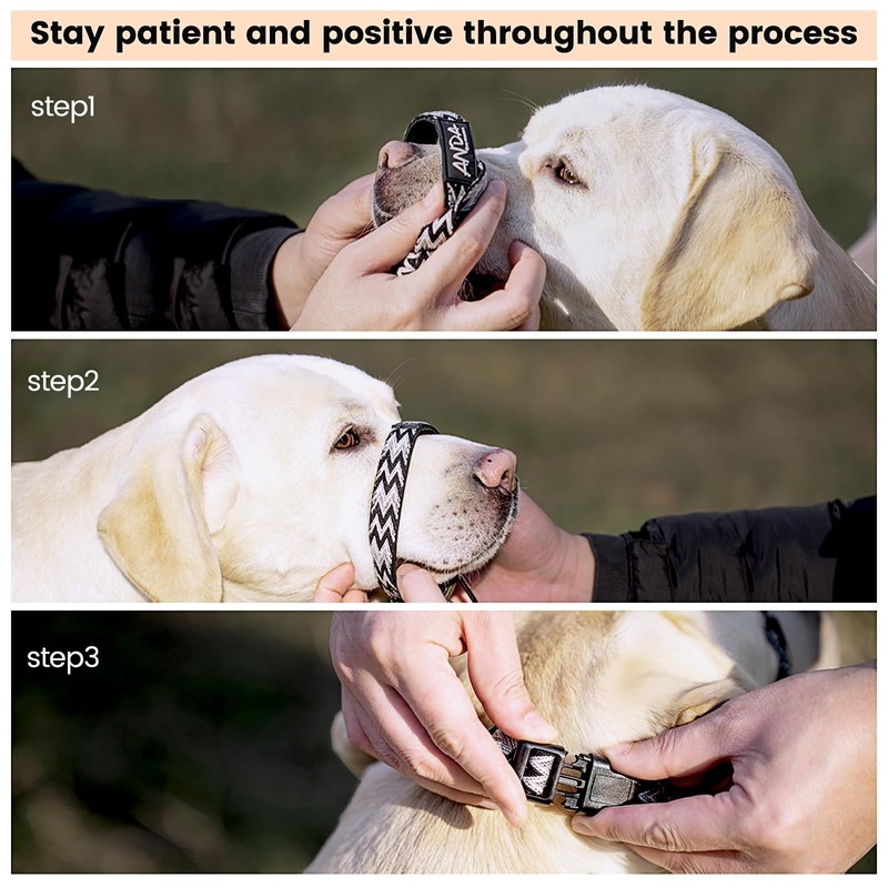 ANDA Gentle Leader Ultra-Light No-Pull Dog Headcollar: Adjustable, Breathable Comfort,