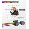 SCUARI 5 Pack 40/30 AMP Relay,Car Accessories Relays,4 Pin 5