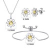 Philip Jones 3pc Daisy Bracelet Set Created with Zircondia® Crystals