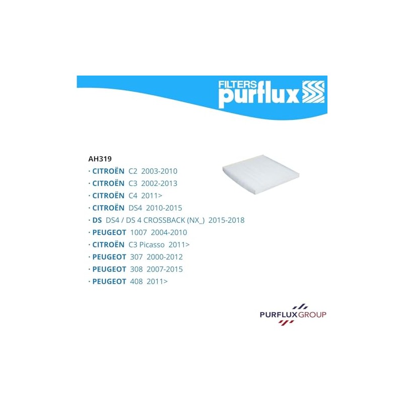 Purflux AH319 Filter, Innenraumluft
