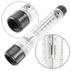 Nxtop Inline Clear Acrylic Water Flowmeter 1PT Dia Threads LZT