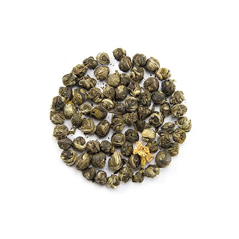 The Exotic Teapot - Supreme Jasmine Pearls Tea, 75g Tin,