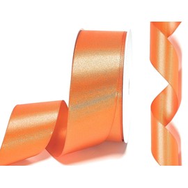 Ribbon Satin 40 MM x 25 M Sheer Ribbon, ORANGE