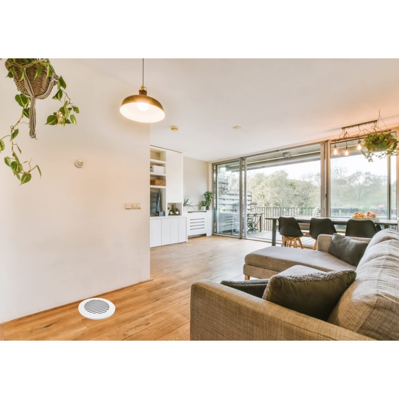 Prima Decorative Round Air Vent Duct Grille 4" (White)