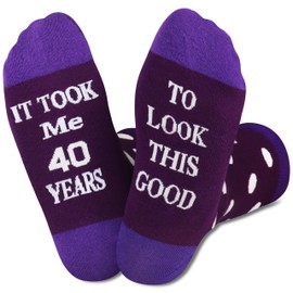 Jeasona 40th Birthday Gifts for Women Socks 6-9 40th Birthday Gift Ideas 40th Birthday Ideas for Women Funny 40th Birthday Gifts for Her 40th Gifts for Women Birthday Birthday 40th Gifts for Her