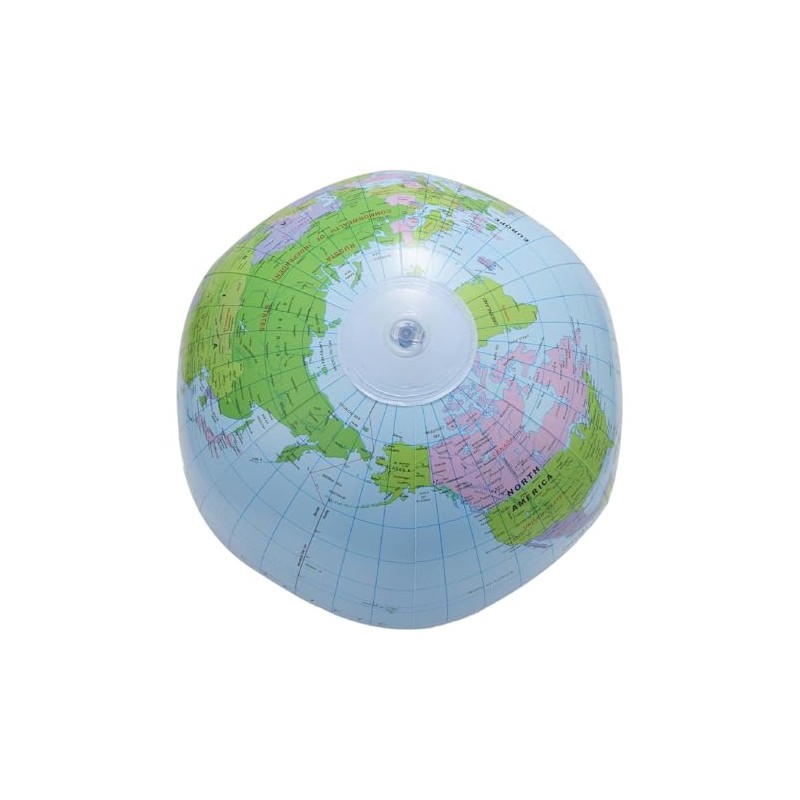 Beach Ball Globe World Map 16" English Beach Ball, Teaching