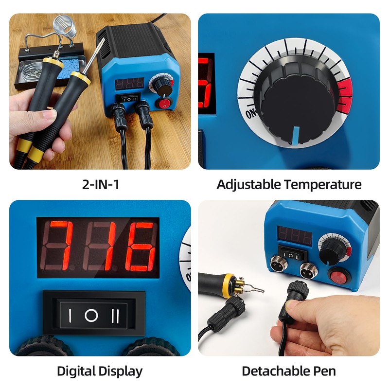 LH55-Z2-NS2 Wood Burning Tool 200~750℃, Wood Burning kit with Digital