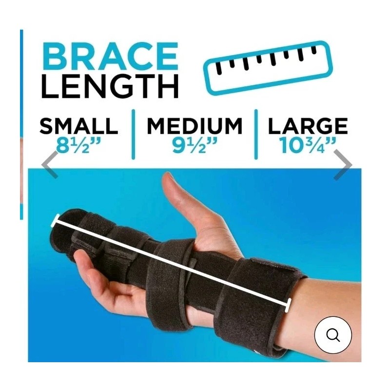 Braceability Finger Immobilizer Splint for Index, Middle, Ring or Pinky