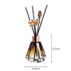 2PCS 60ml/2oz Empty Refillable Glass Diffuser Bottle Diffuser Jars Aromatherapy