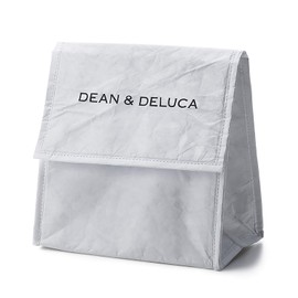 DEAN & DELUCA Lunch Bag, White, Cold Insulation Bag, Collapsible, Compact, 7.9 x 7.9 x 5.1 inches (20 x 20 x 13 cm)