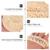 Housoutil 2pcs Oval Sisal Bath Natural Exfoliating Bath Wipes for