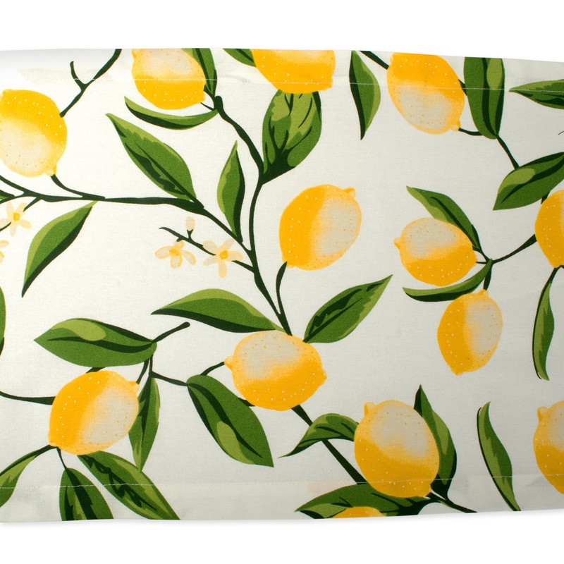 DII Lemon Bliss Tabletop Collection, Table Runner, 14x72