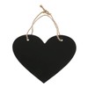 VANZACK Wedding Decor Hanging Chalkboard Sign, 8x7inch Wooden Heart Shaped