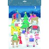 Ling Designs Advent Calendar ANIMAL ADVENT with 24 Doors and White Mailing Envelope 340mm x 250 mm