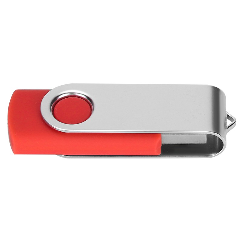 USB Flash Drive Candy Red Rotatable Portable Storage Memory Stick