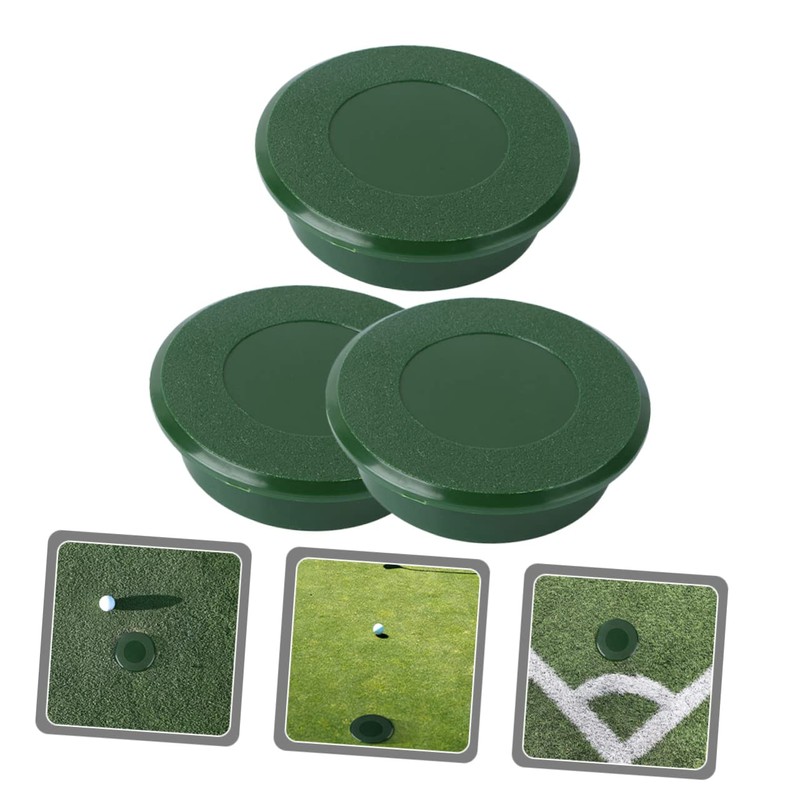 BESPORTBLE 3Pcs Golf Putting Hole Cup Cover Durable Plastic Golfs